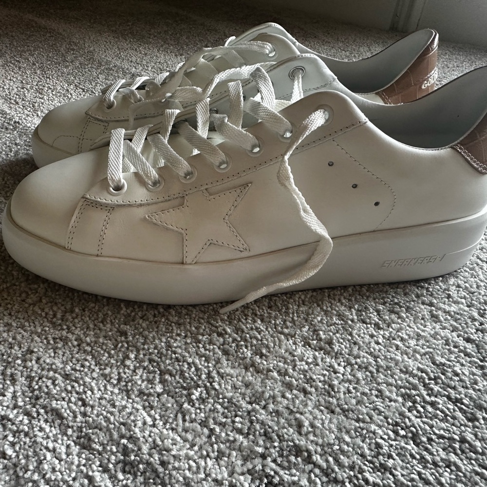 NEW without tags Golden Goose Purestar White and Brown - Picture 9 of 10